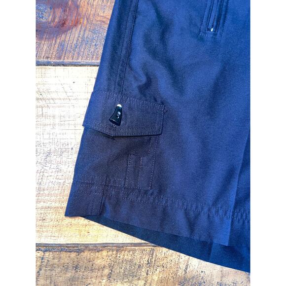 Womens Jamie Sadock Black Polyester 6 In Inseam Golf Athletic Shorts Pockets 10 - Picture 3 of 8